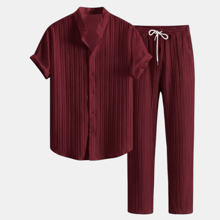 Men's Casual Shirt & Trousers Set | Complete Smart Casual Outfit