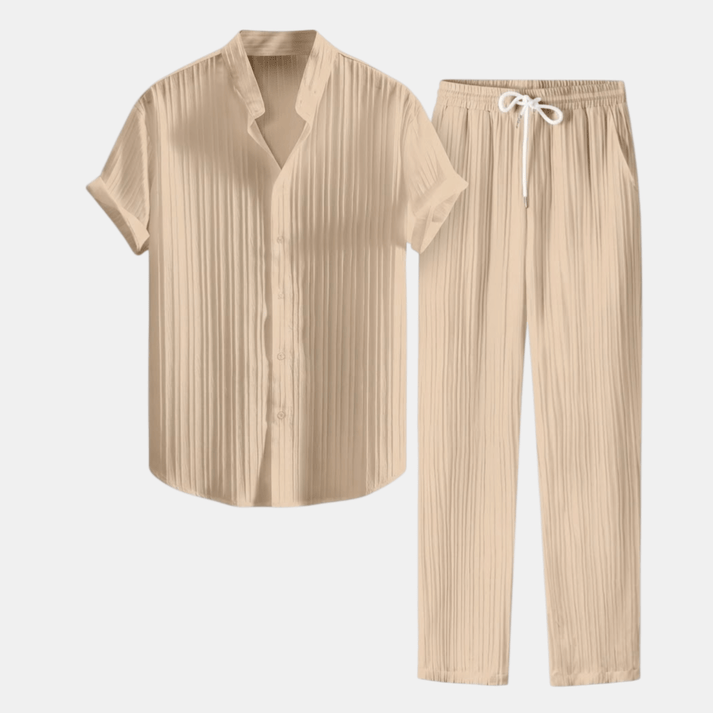 Men's Casual Shirt & Trousers Set | Complete Smart Casual Outfit