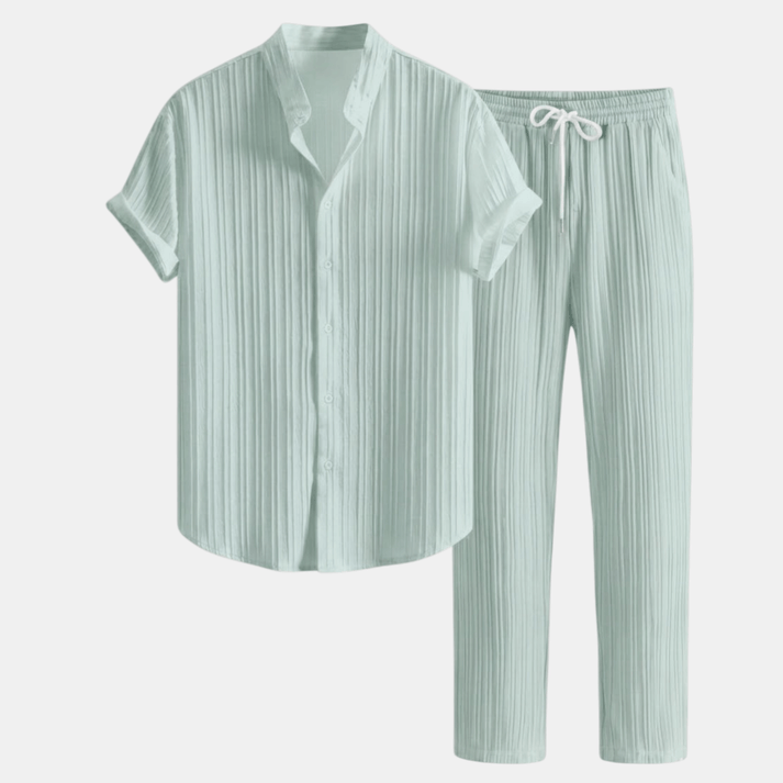 Men's Casual Shirt & Trousers Set | Complete Smart Casual Outfit