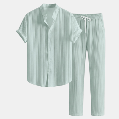 Men's Casual Shirt & Trousers Set | Complete Smart Casual Outfit