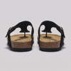 Men's Faux Suede Buckle Sandals | Cork-Style Footbed Comfort