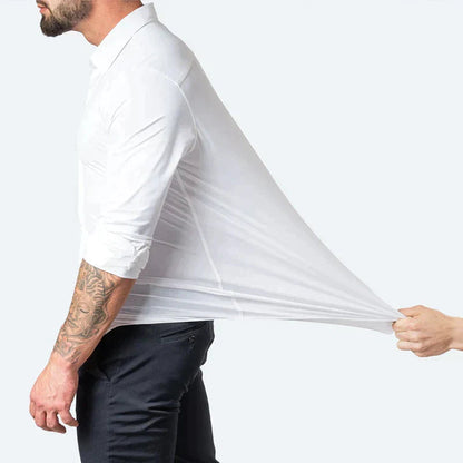Men's Stretch Dress Shirt | Slim Fit Wedding & Formal Style