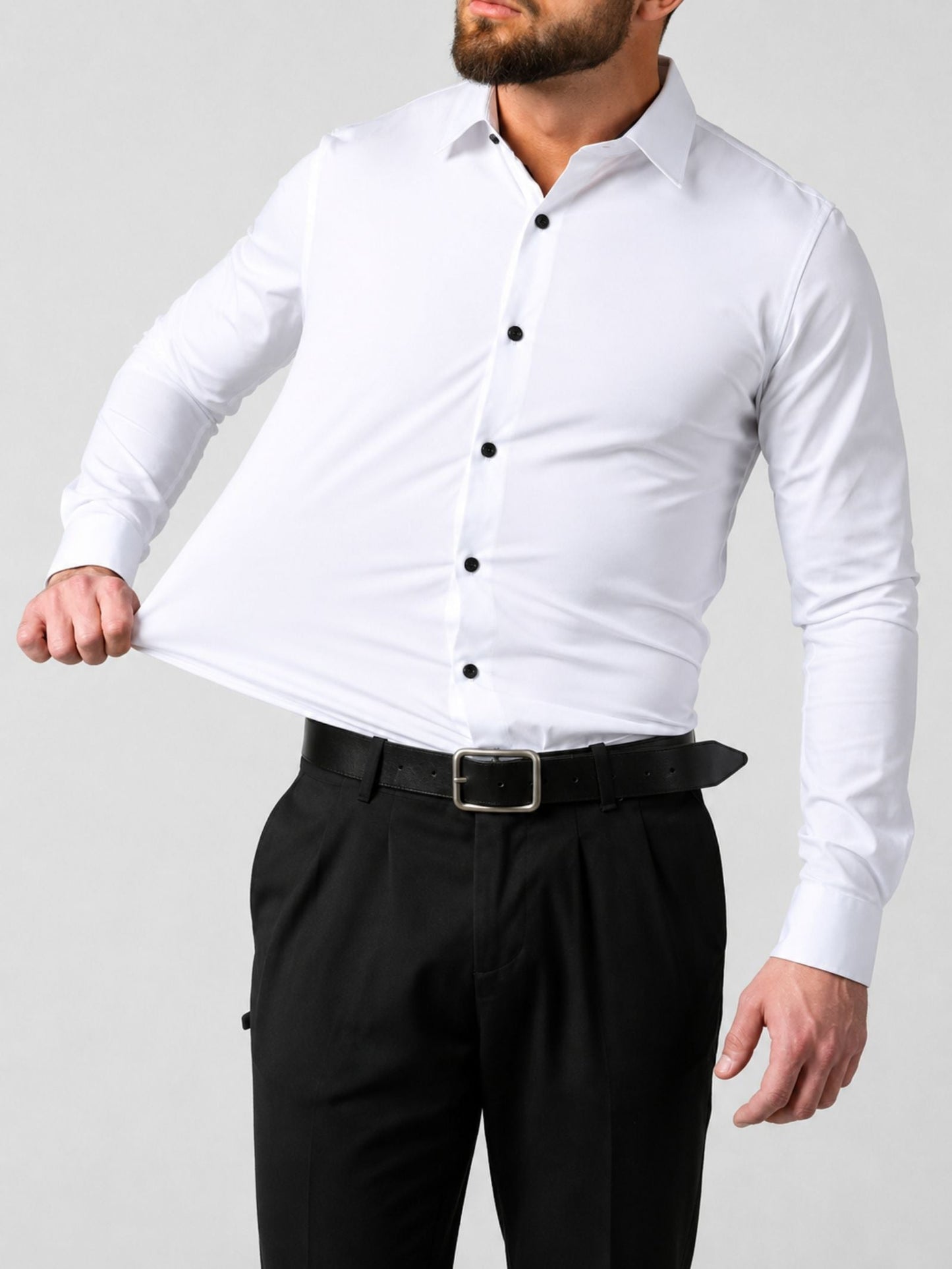 Men's Stretch Dress Shirt | Slim Fit Wedding & Formal Style