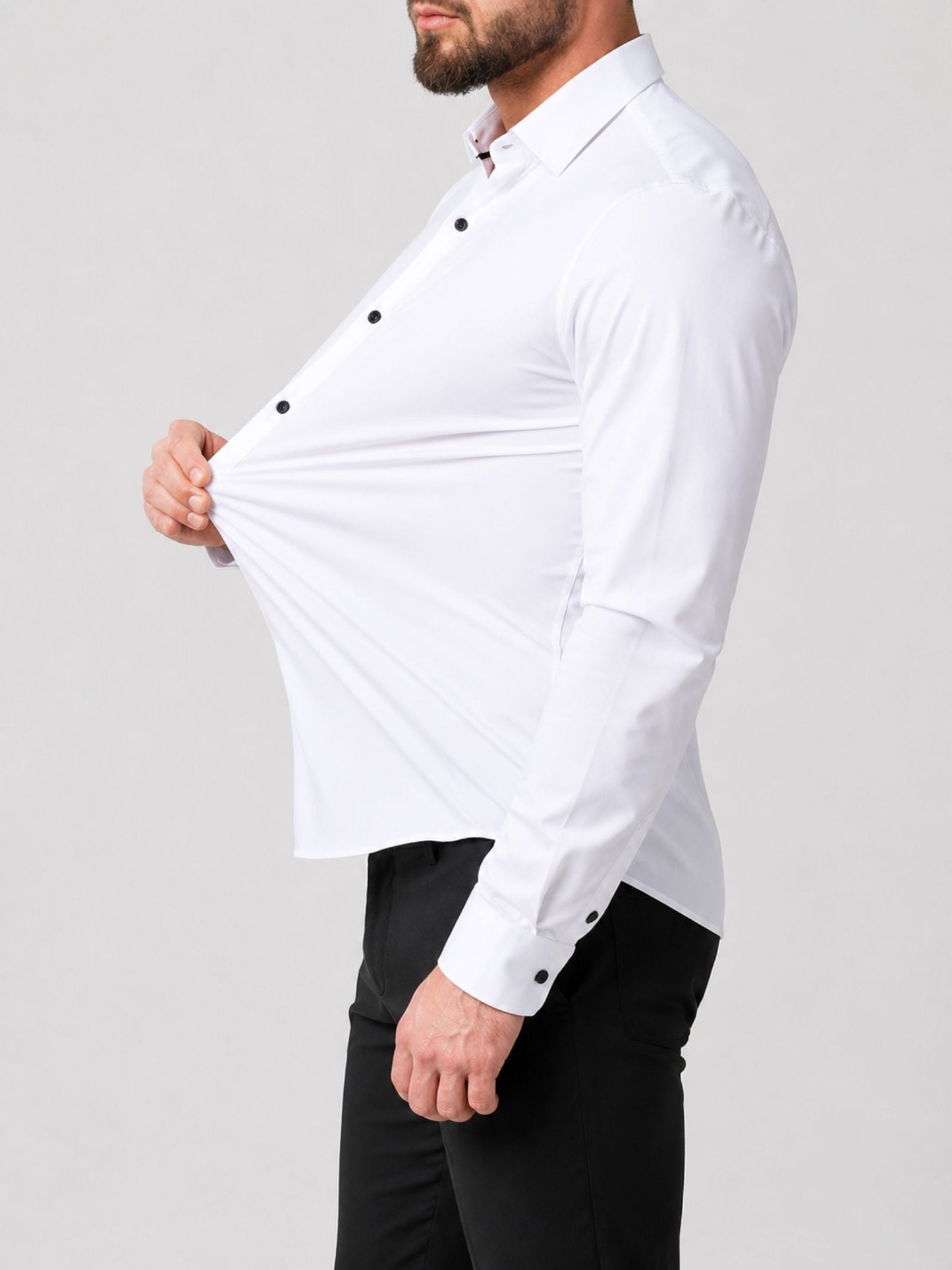 Men's Stretch Dress Shirt | Slim Fit Wedding & Formal Style