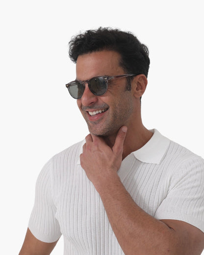 Men's Round Polarized Sunglasses | Old Money Classic Style
