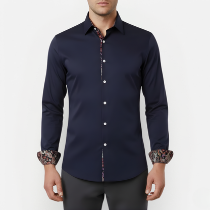 Men's Paisley Print Shirt | Long Sleeve Statement Style
