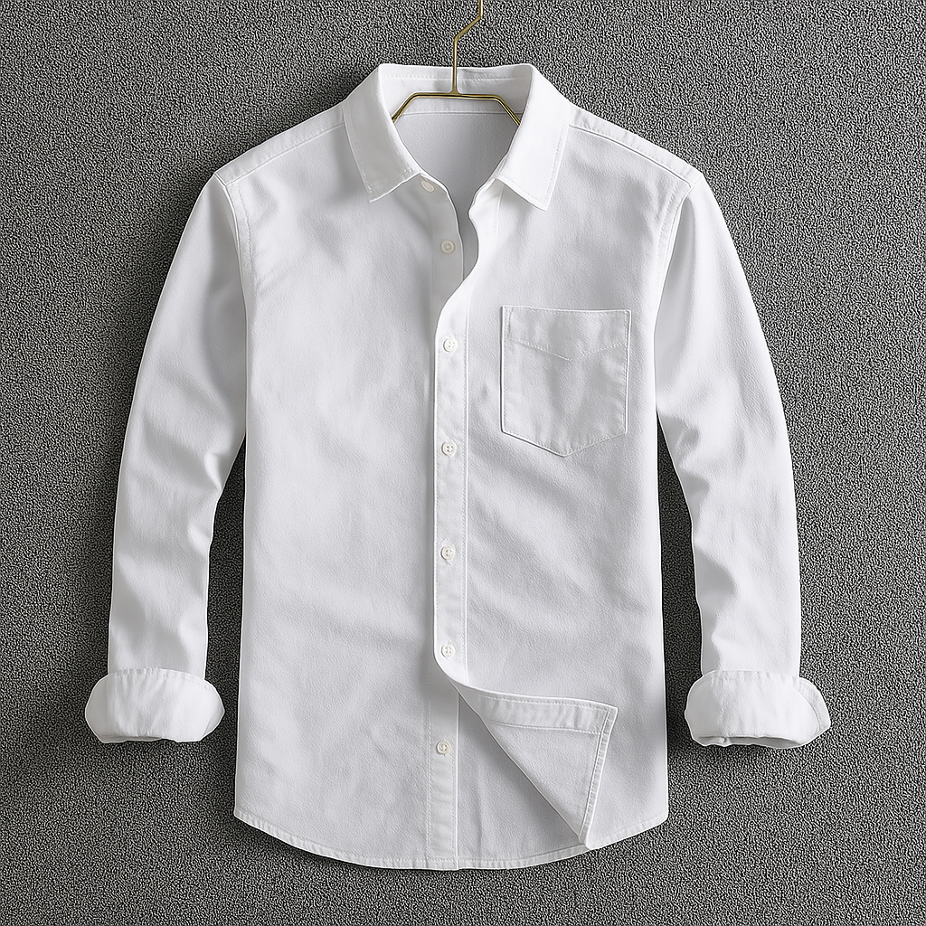 Men's Button-Down Shirt | Turn-Down Collar Smart-Casual Style