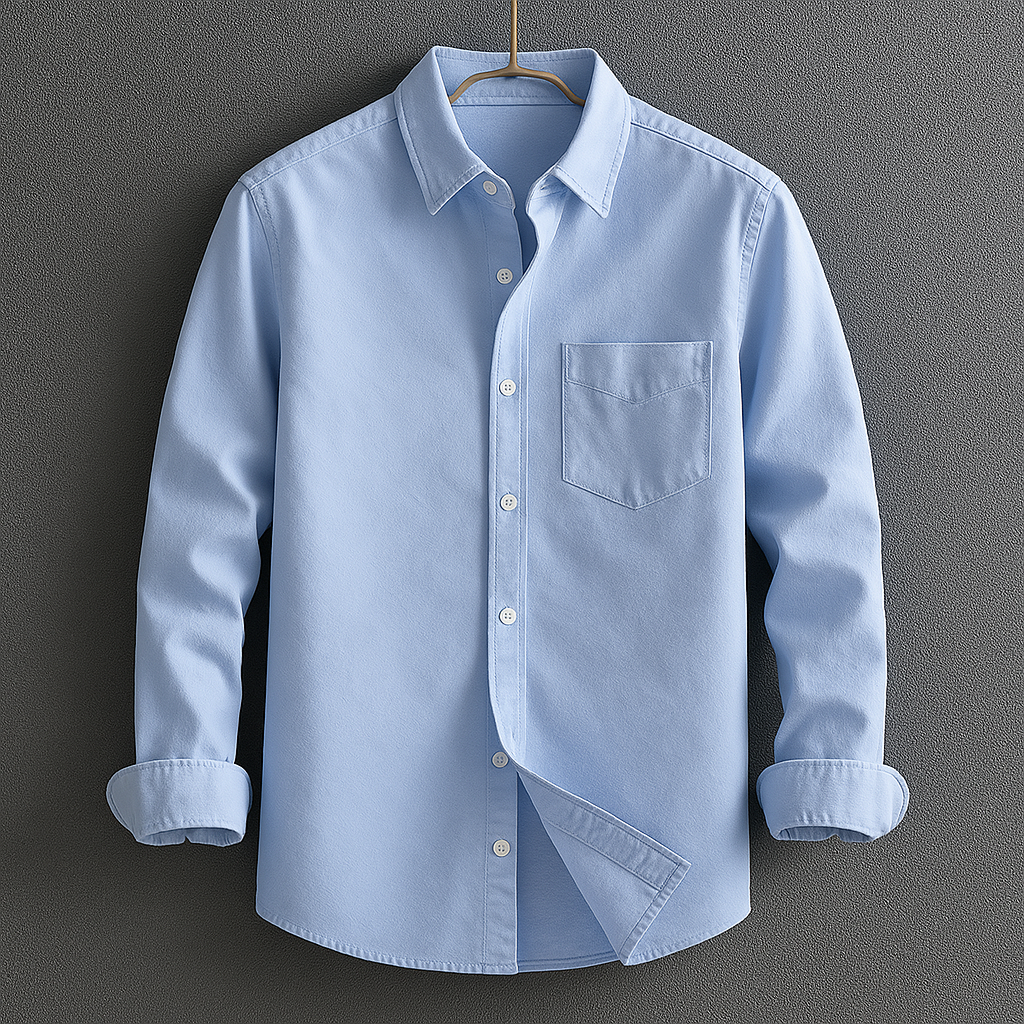 Men's Button-Down Shirt | Turn-Down Collar Smart-Casual Style