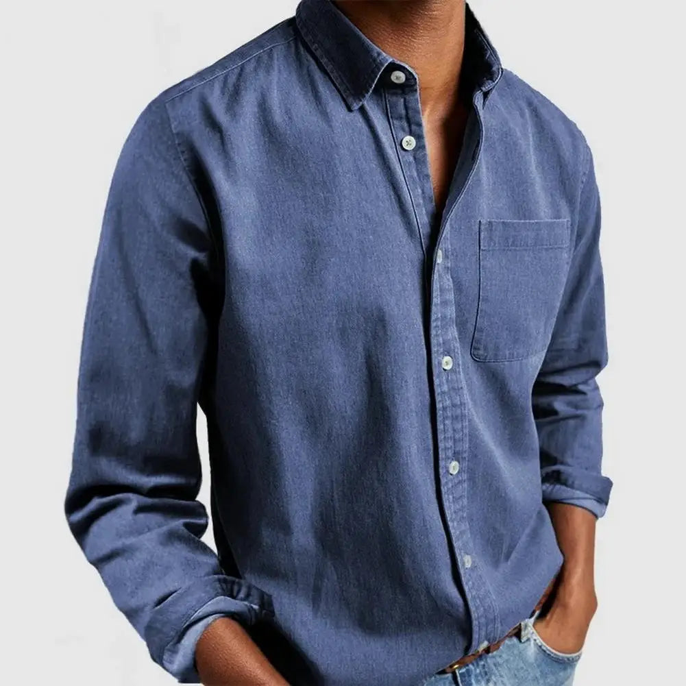 Men's Regular Fit Cotton-Blend Shirt | Versatile Smart-Casual Style