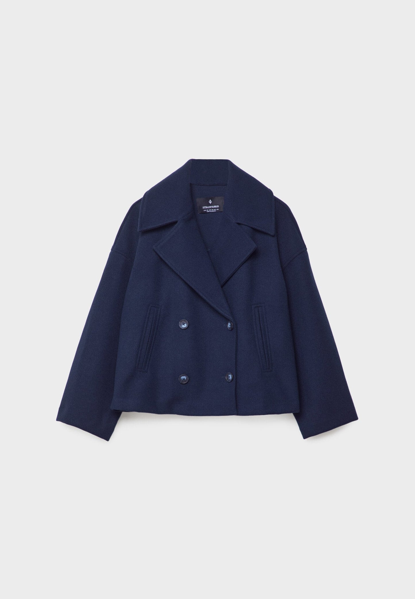 Women's Short Double-Breasted Coat | Stylish & Cozy