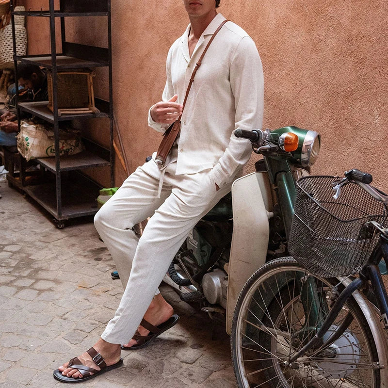 Men's Vintage Style 2-Piece Set | Relaxed Summer Loungewear