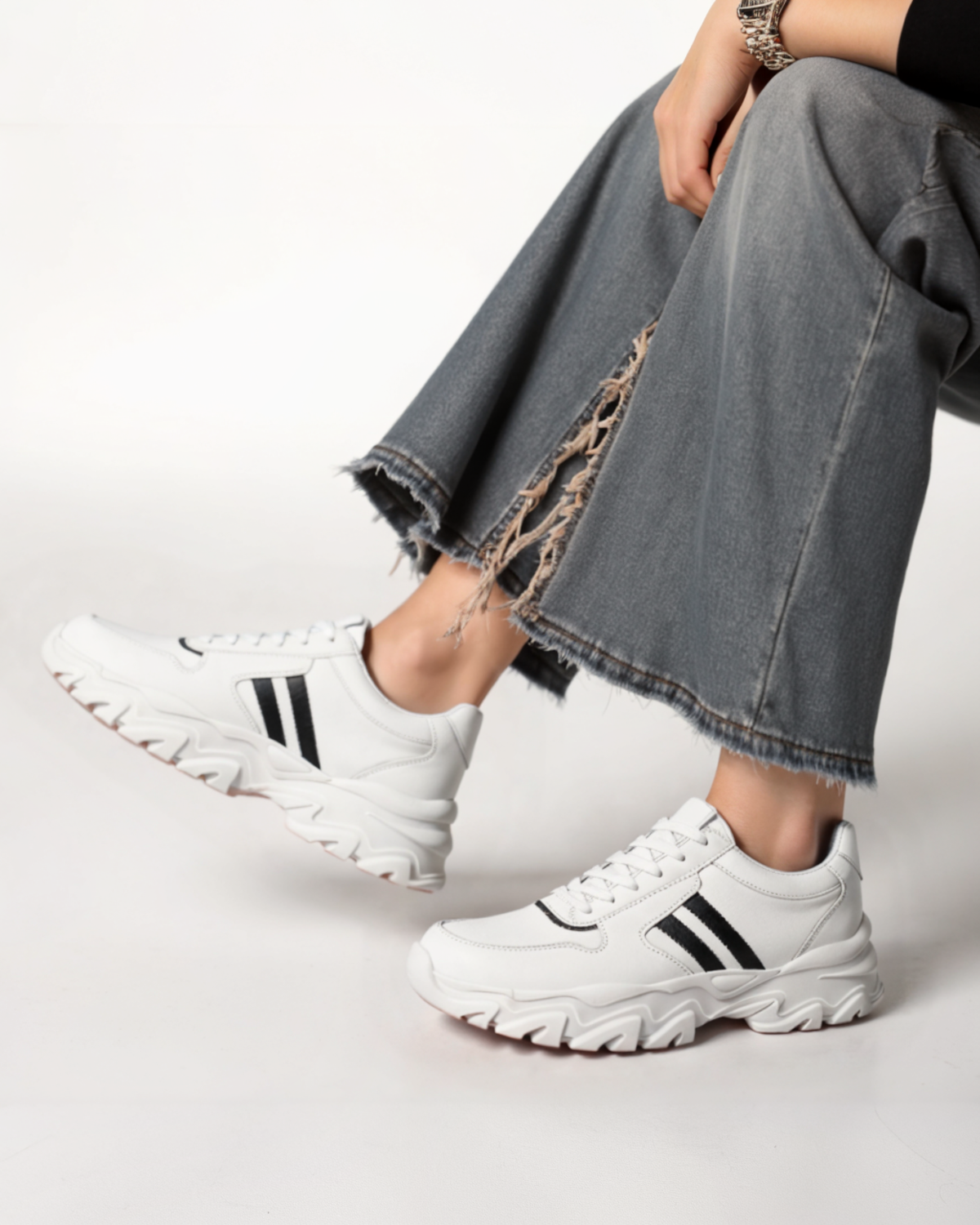 Women's Hidden Platform Sneakers | Height-Boosting Comfort Shoe