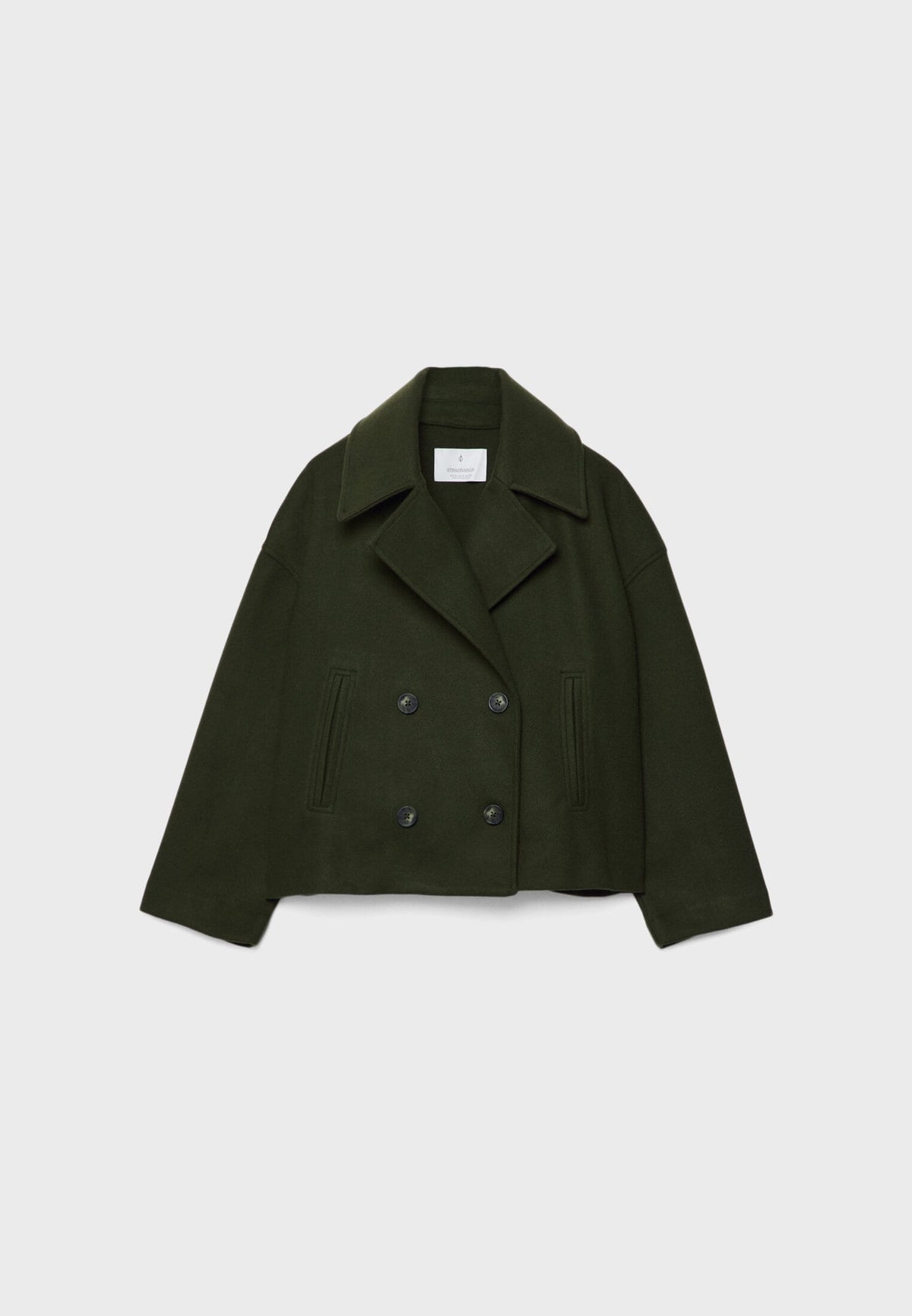 Women's Short Double-Breasted Coat | Stylish & Cozy