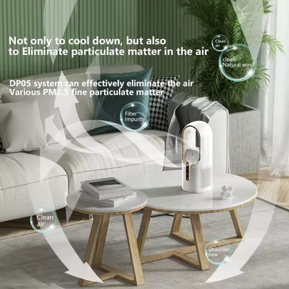 CoolMist 3-in-1 Bladeless Fan & Air Purifier | Quiet Compact Design