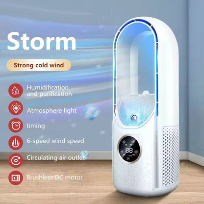CoolMist 3-in-1 Bladeless Fan & Air Purifier | Quiet Compact Design