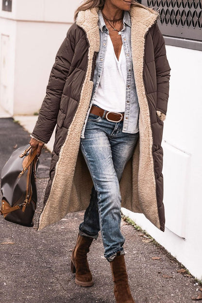 Women's Reversible Winter Coat | Two-in-One Design for Cold Days