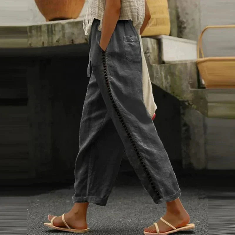 Lia | Lightweight Loose Summer Trousers