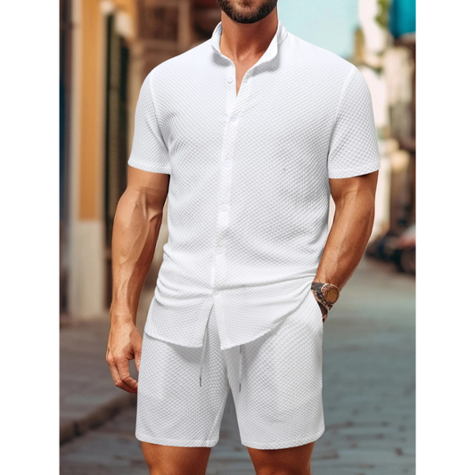 Men's Italian Summer Set | Relaxed Casual Two-Piece Outfit