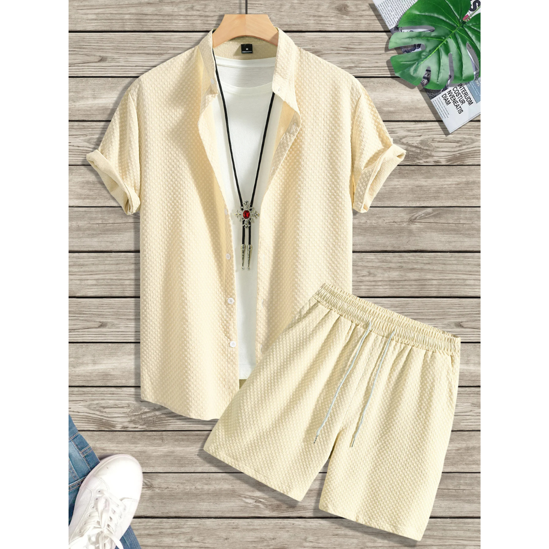 Men's Italian Summer Set | Relaxed Casual Two-Piece Outfit