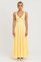Women's Pleated Maxi Wedding Guest Dress