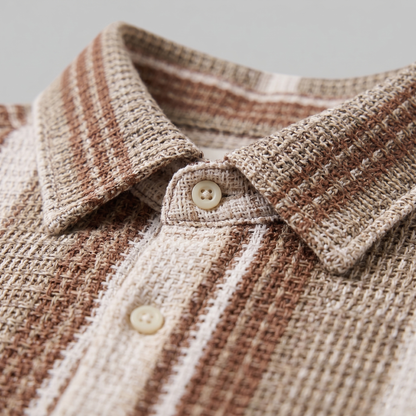 Men's Striped Short Sleeve Shirt