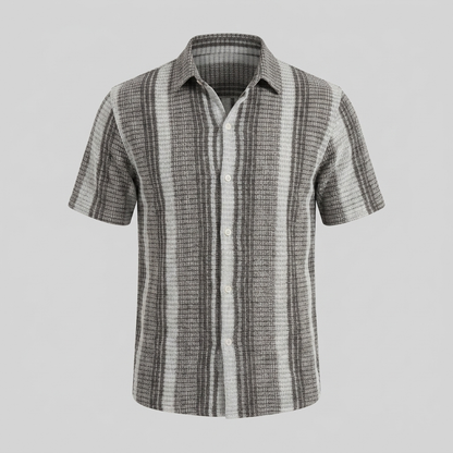 Men's Striped Short Sleeve Shirt