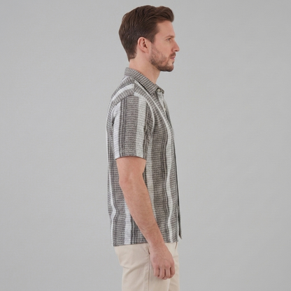 Men's Striped Short Sleeve Shirt
