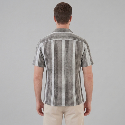 Men's Striped Short Sleeve Shirt