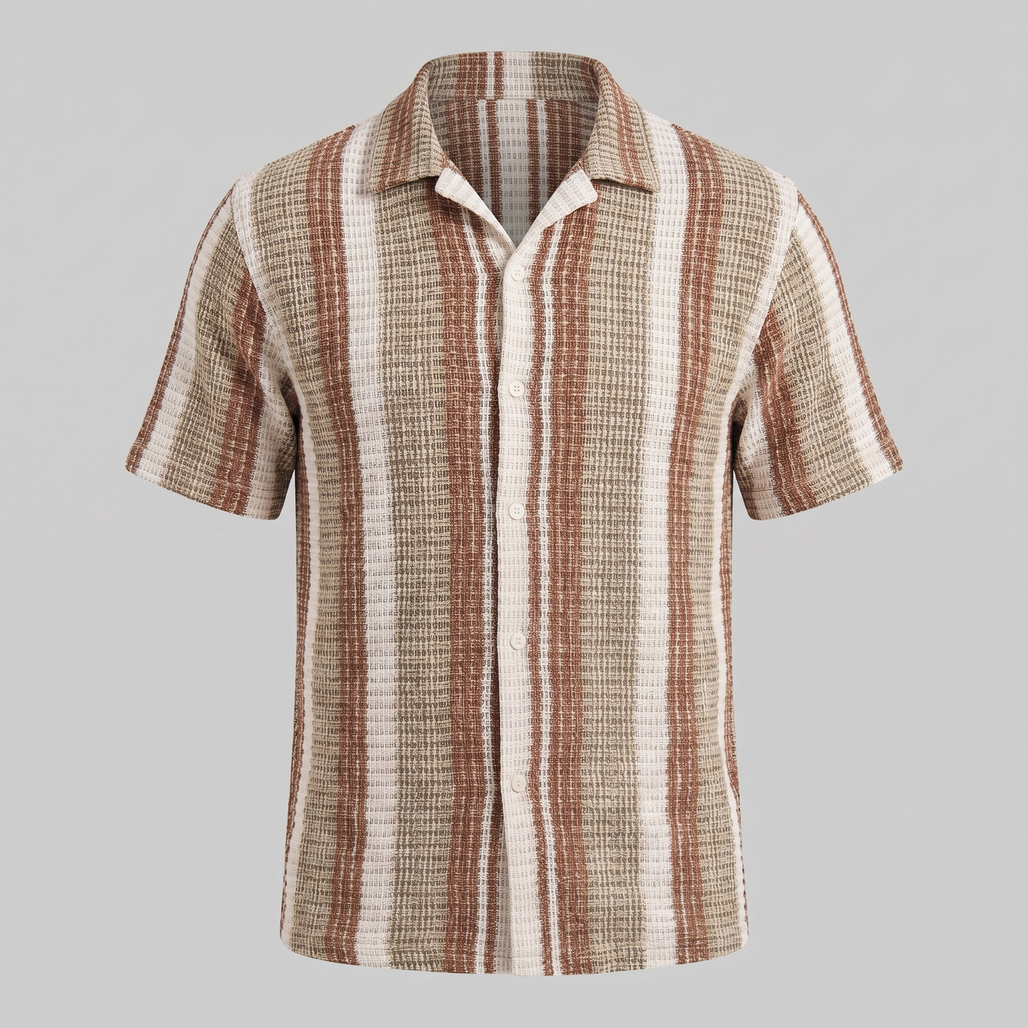 Men's Striped Short Sleeve Shirt
