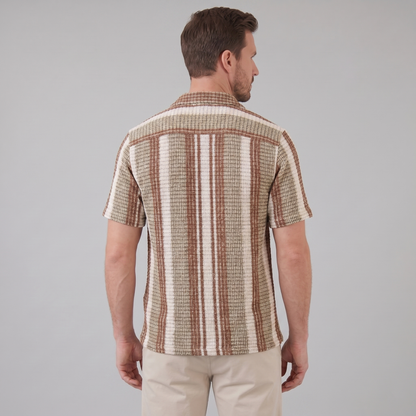 Men's Striped Short Sleeve Shirt