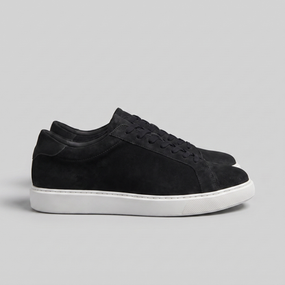 Men's Suede Style Low Sneakers | Minimalist Clean Design