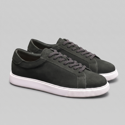 Men's Suede Style Low Sneakers | Minimalist Clean Design