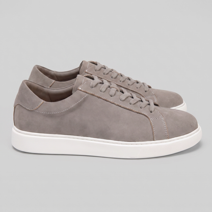Men's Suede Style Low Sneakers | Minimalist Clean Design