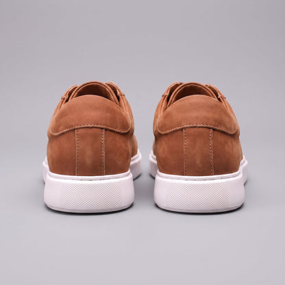 Men's Suede Style Low Sneakers | Minimalist Clean Design