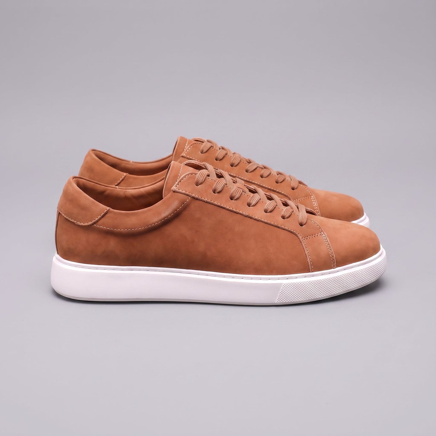 Men's Suede Style Low Sneakers | Minimalist Clean Design
