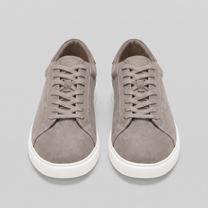 Men's Suede Style Low Sneakers | Minimalist Clean Design