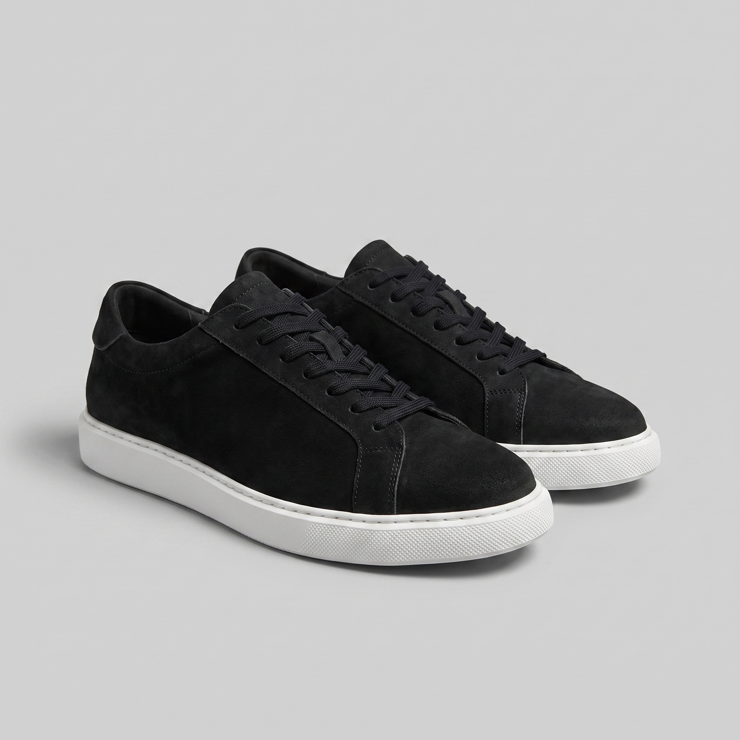 Men's Suede Style Low Sneakers | Minimalist Clean Design