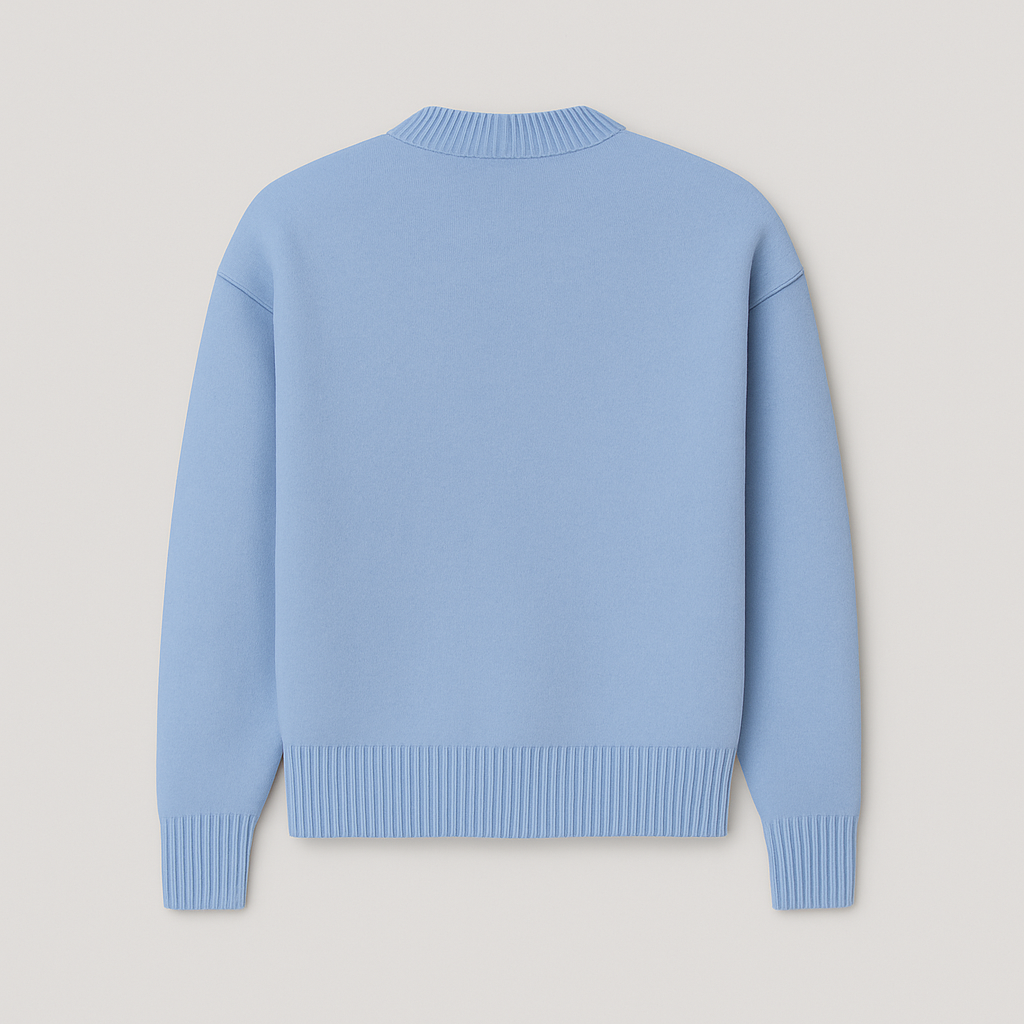 Women's Oversized Heart Print Knitwear | Relaxed Ace-of-Hearts Design