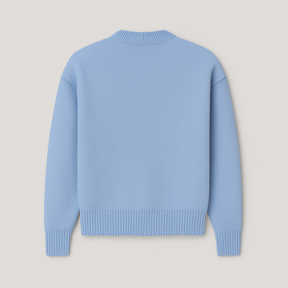 Women's Oversized Heart Print Knitwear | Relaxed Ace-of-Hearts Design