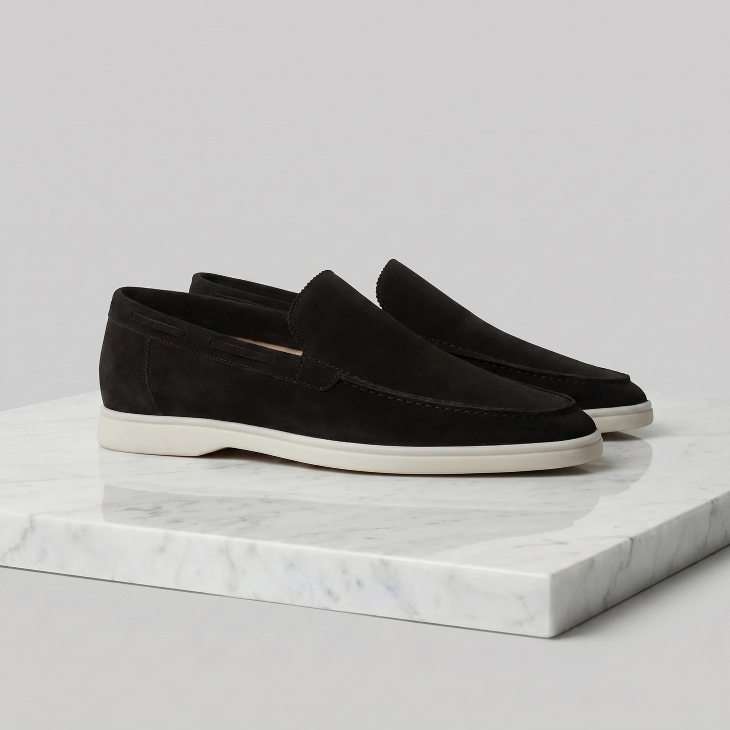 Men's Faux Suede Slip-On Loafers