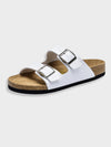 Men's Leather Style Slides | Comfort Two-Strap Sandals