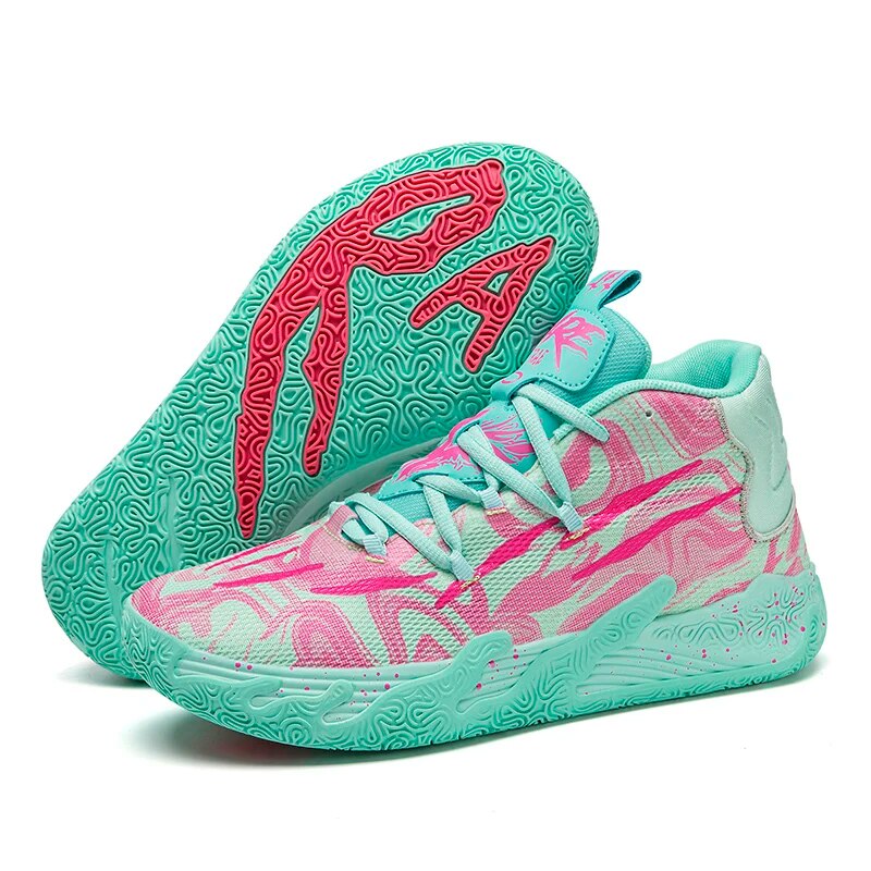 Men's High-Top Basketball Sneakers | Non-Slip Sport Shoes