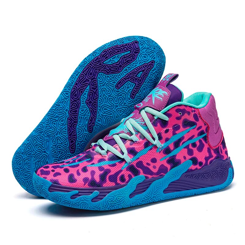 Men's High-Top Basketball Sneakers | Non-Slip Sport Shoes