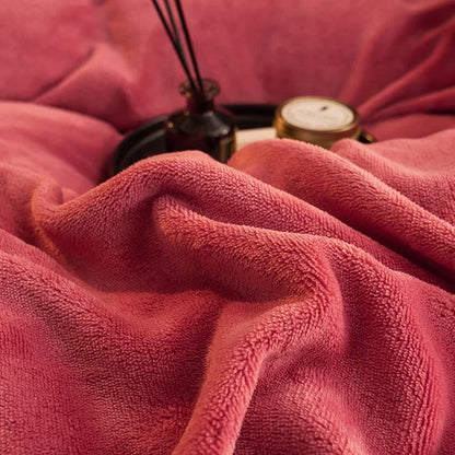 Velvet Style Fleece Duvet Cover Set | Cozy Bedroom Upgrade