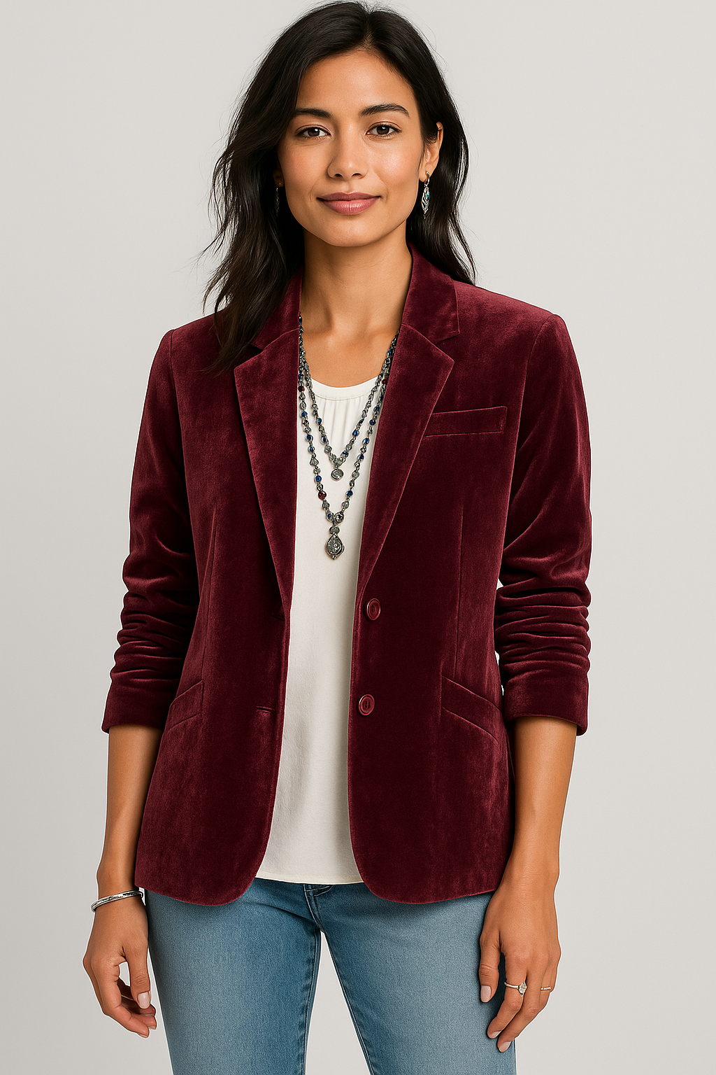 Women's Slim Fit Tailored Blazer | Office & Evening Versatile Look