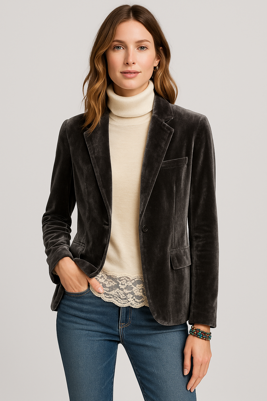 Women's Slim Fit Tailored Blazer | Office & Evening Versatile Look