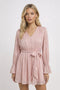 Womens Deep V-Neck Mini Dress