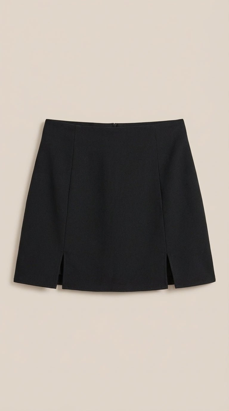 Women's High Waist Mini Skirt | Side Slit Summer Casual