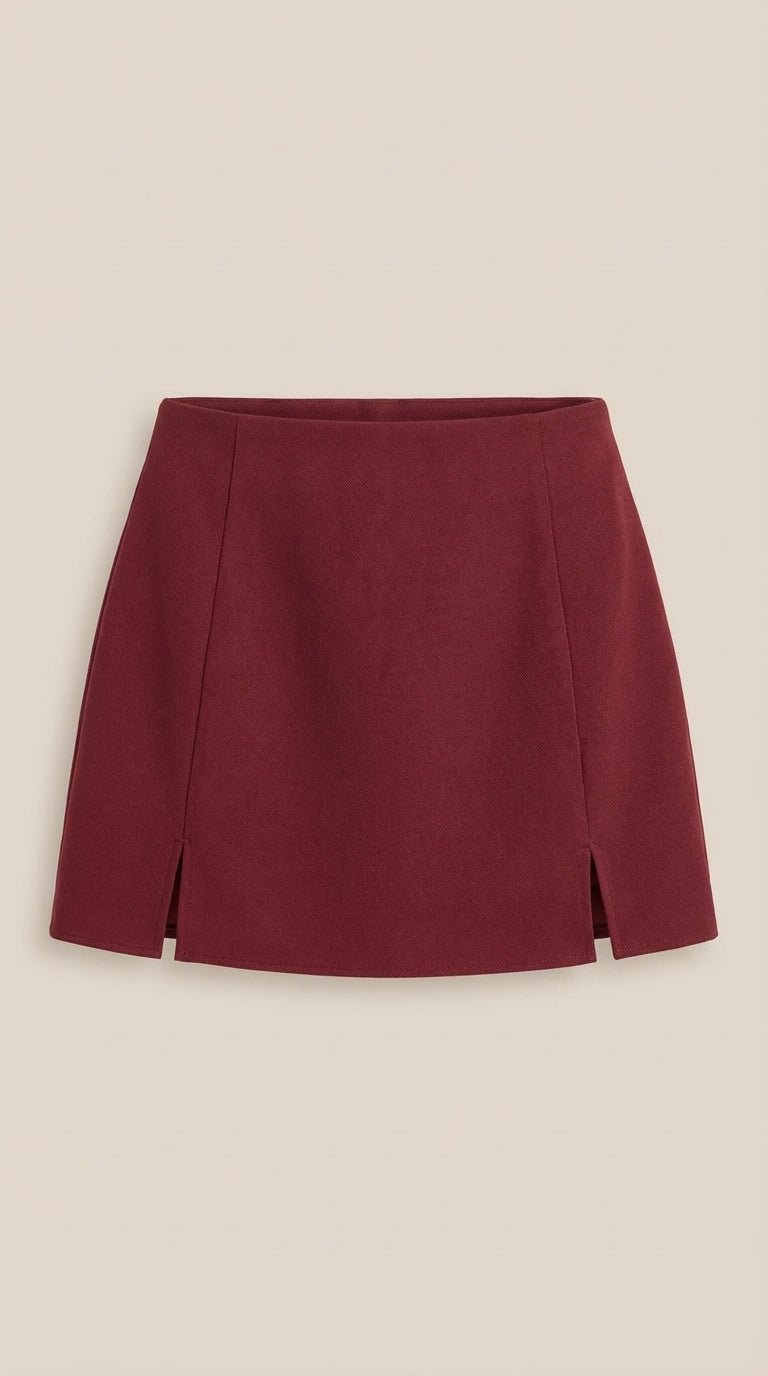 Women's High Waist Mini Skirt | Side Slit Summer Casual