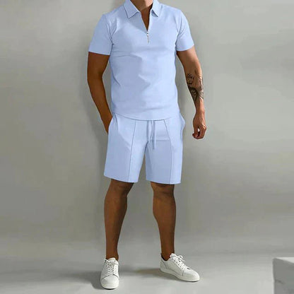 Men's Polo & Shorts Set | Smart Casual Summer Outfit